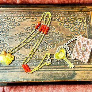 Vintage Hello Kitty Necklace and Charm Jewelry Lot